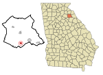 Madison County Georgia Incorporated and Unincorporated areas Colbert Highlighted